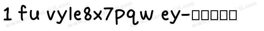 1 fu vyle8x7pqw ey字体转换